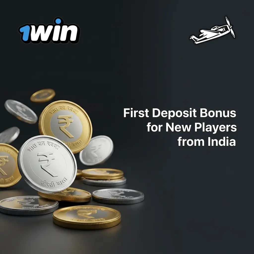 1win India first deposit bonus offering 500% match up to 180,000 INR and 500 free spins for new players