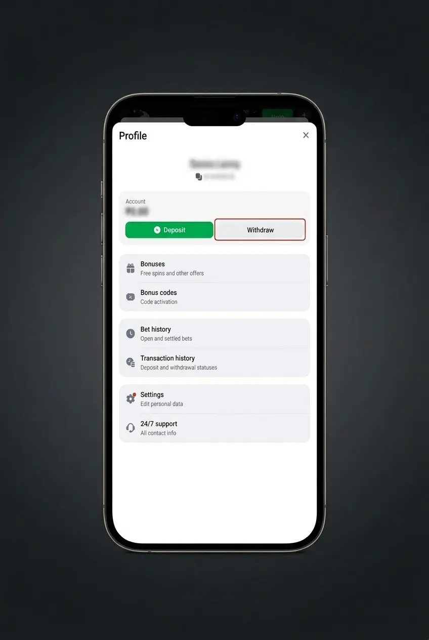 Step-by-step guide on how to withdraw money from 1win Aviator using UPI, PhonePe, or crypto methods