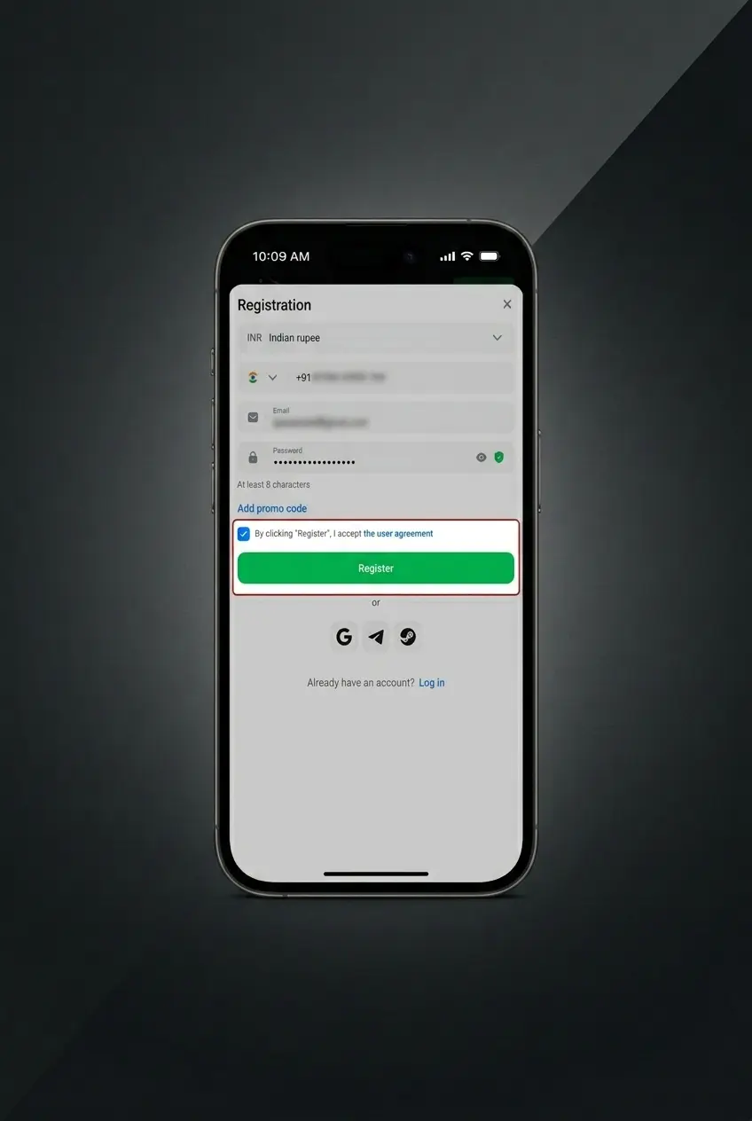 Step-by-step guide to register an Aviator account via the 1win mobile app on Android and iOS devices