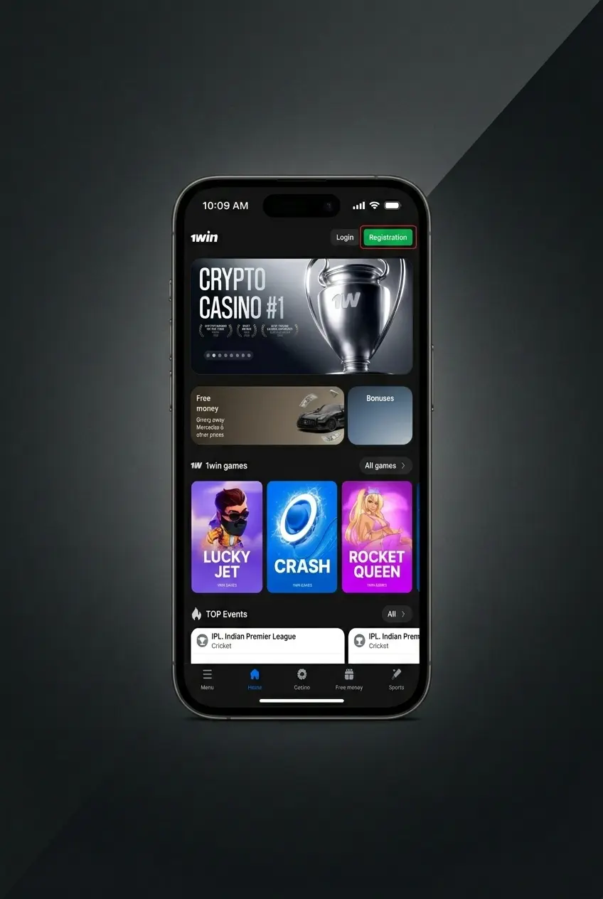 Step-by-step guide to register an Aviator account on the 1win app for Android and iOS devices